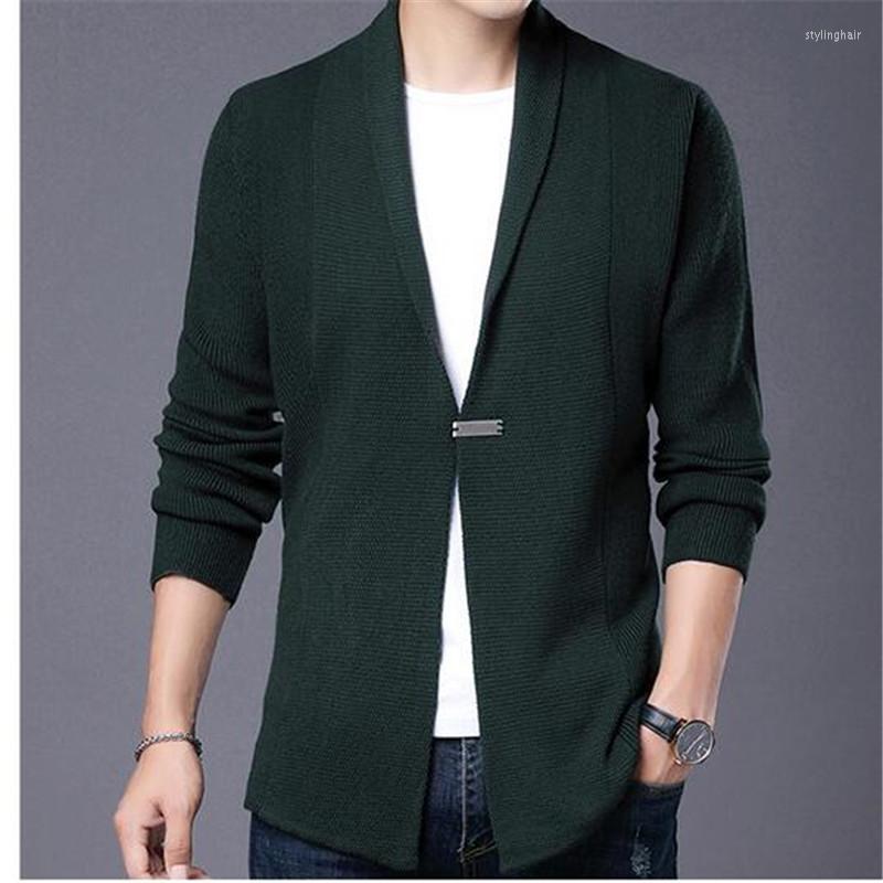 

Men's Sweaters Top Quality Streetwear Brand Fashion Woolen Slim Knit Cardigan Men Japanese Sweater Casual Coats Jacket Mens Clothes 2023, Black