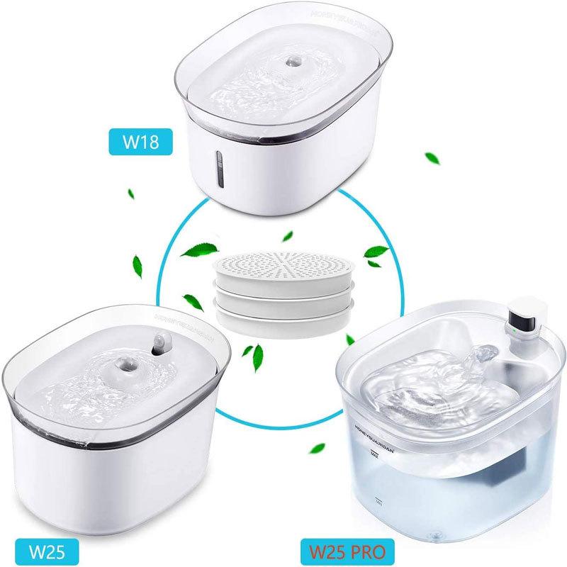 

Feeders 3/6 packs filters for HoneyGuaridan W25/W18 Pet Water Fountain Replacement Carbon Filters