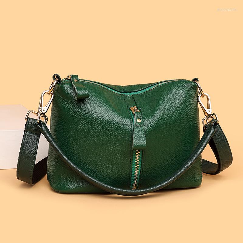 

Evening Bags Vintage Women's Handbags Casual Genuine Leather Women Crossbody Messenger Bag Retro Shoulder For Female Black Ladies