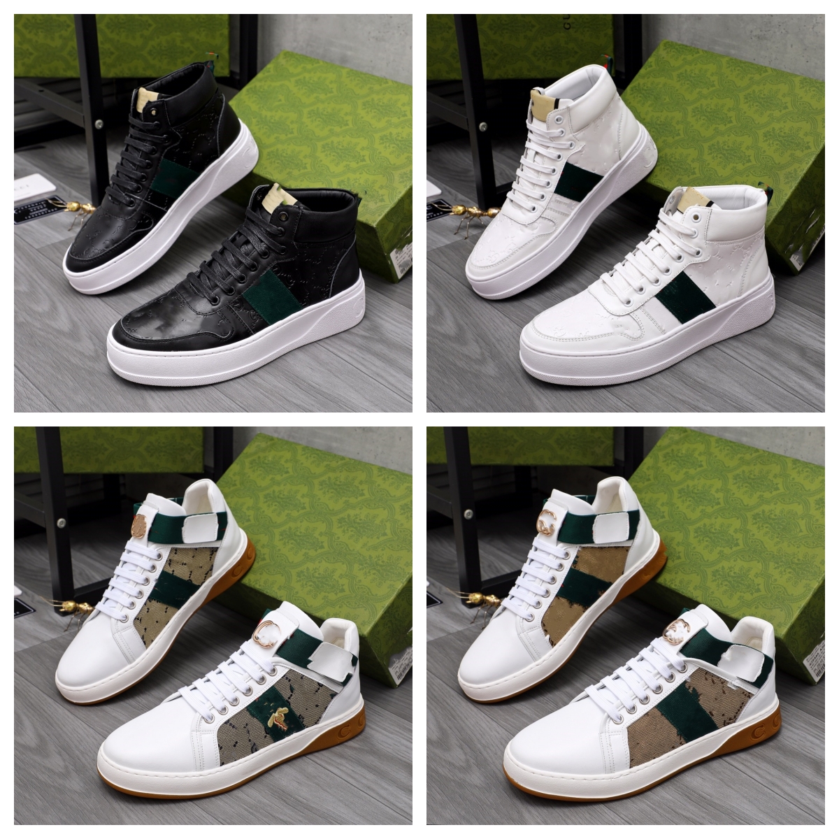

2023 Designer Curb Leather Sneakers Casual Shoes Luxury Men Women Rubber Platform Sole Shoe Outdoor Calfskin Classic Trainers Lace-up Trendy Trainer, Model 02