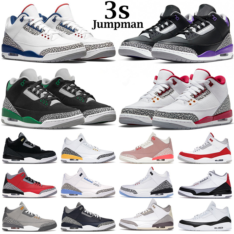 

Men shoes 3s Basketball shOes Retro 3 men trainers White sneakers Wizards whitee Cement Reimagined Lucky Green Desert elephant cardinal Outdoor sports size 13, #36