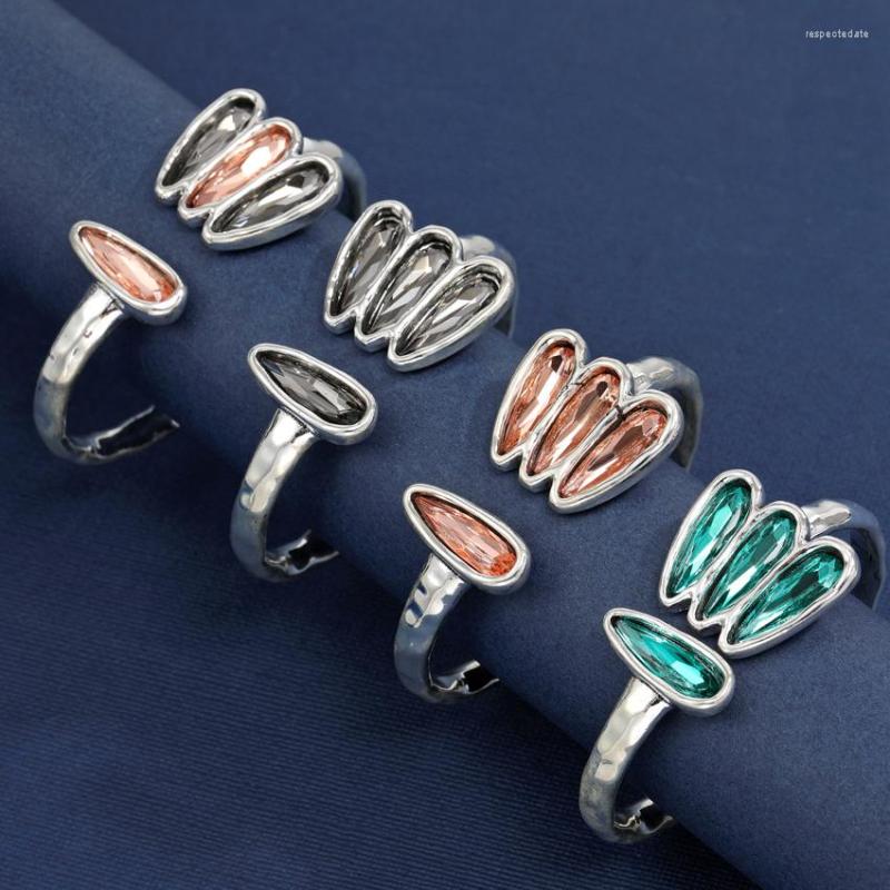 

Bangle Anslow 2023 Fashion Jewelry Cuff Opening Size Selling Party Accessories Crystal Women Female Bracelet Gift