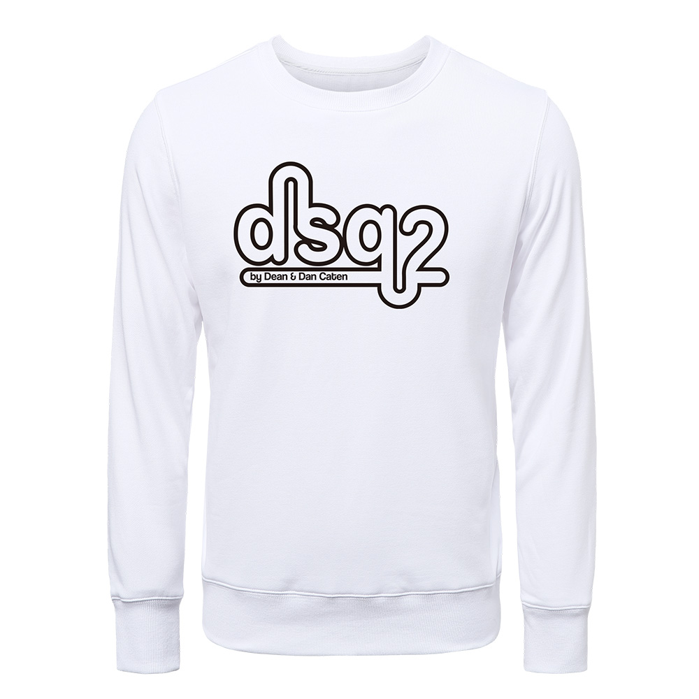 

DSQ ICOND2 Casual Fashion Trend Pullover Simple Classic Letter Print Couple Unisex Sweatshirt DSQ ICON Street Fashion Crew Neck Top Quality Cotton Sweatshirt 803, Blue