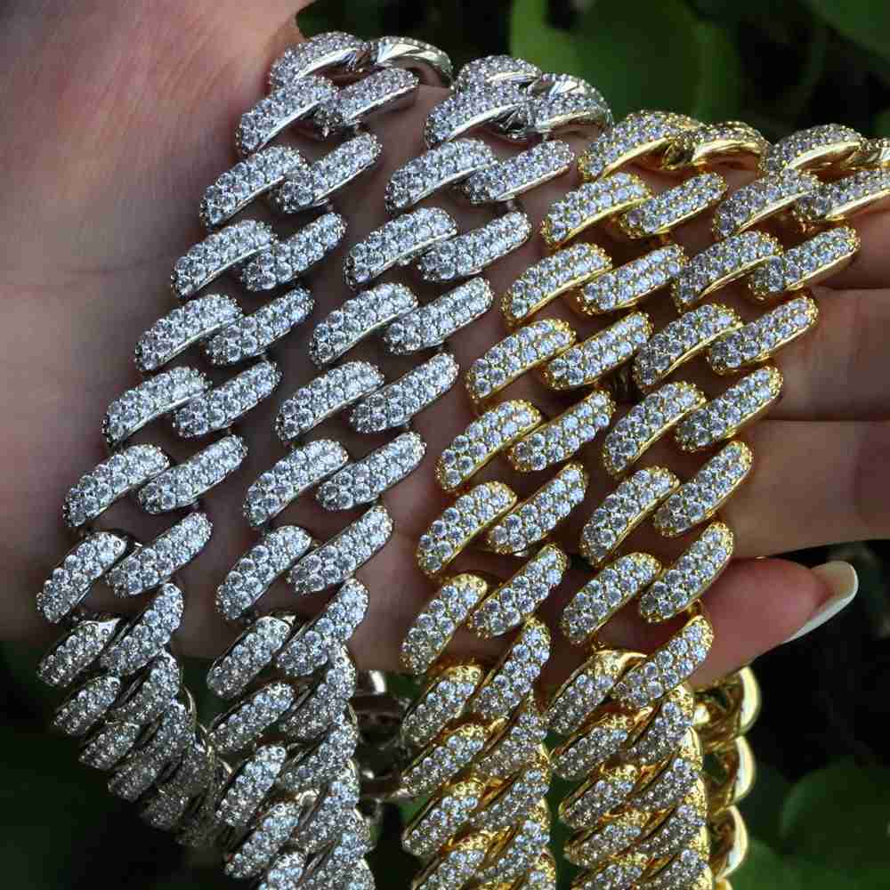 

Mister Jewelry Thick 14k Rapper Cubic Zirconia Miami Necklace Cuban Link Chains