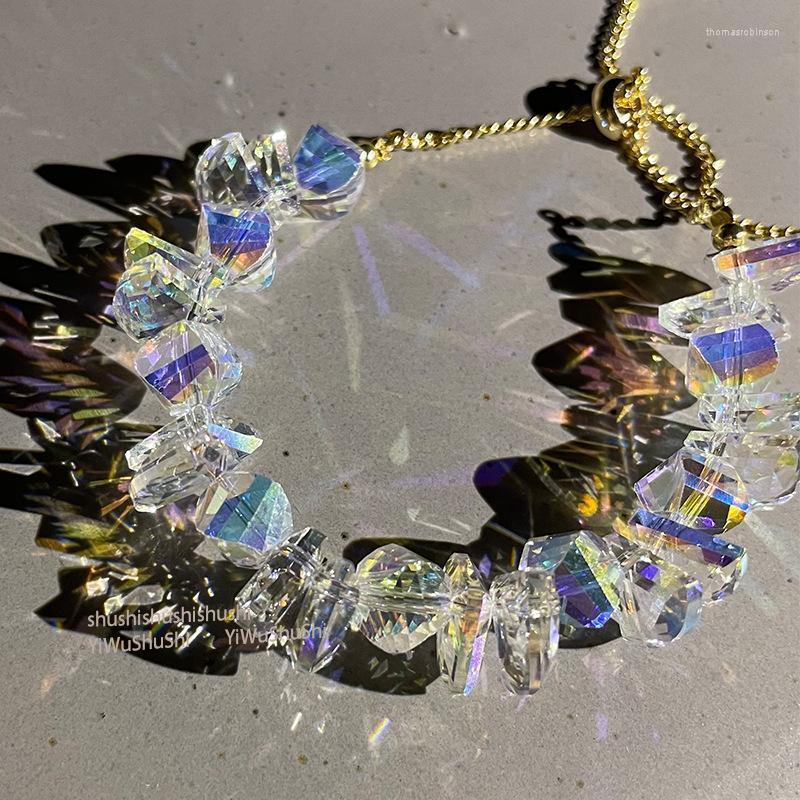 

Charm Bracelets Simple Crystal Bracelet Fashion Handmade Ladies Beaded For Women Elastic Rope JewelryCharm