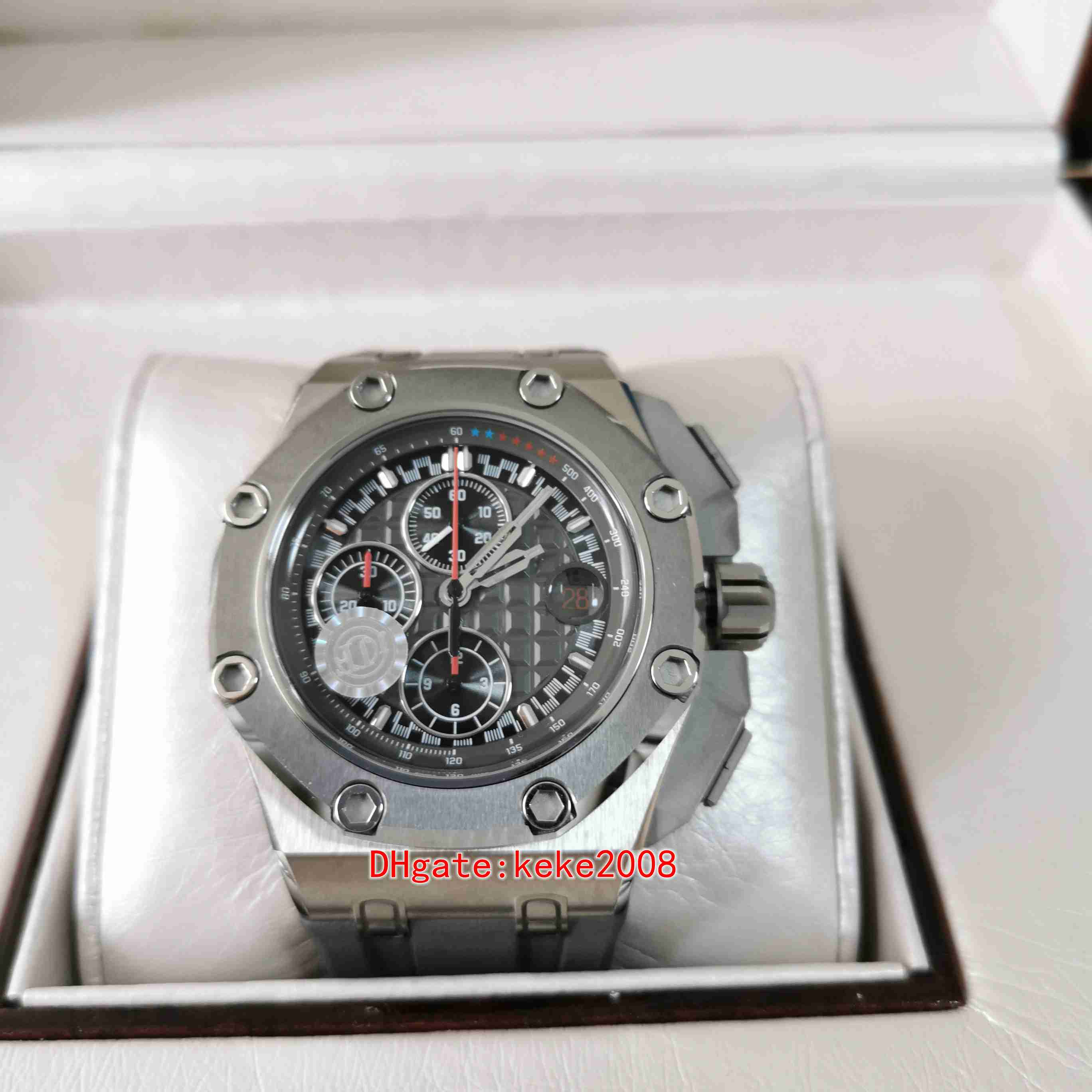 

JJF Super mens watches 26568IM.OO.A004CA.01 44mm 26568 Cal.3126 Chronograph Sapphire Rubber Strap transparent Automatic mechanical men watch wristwatches, Buy box 1