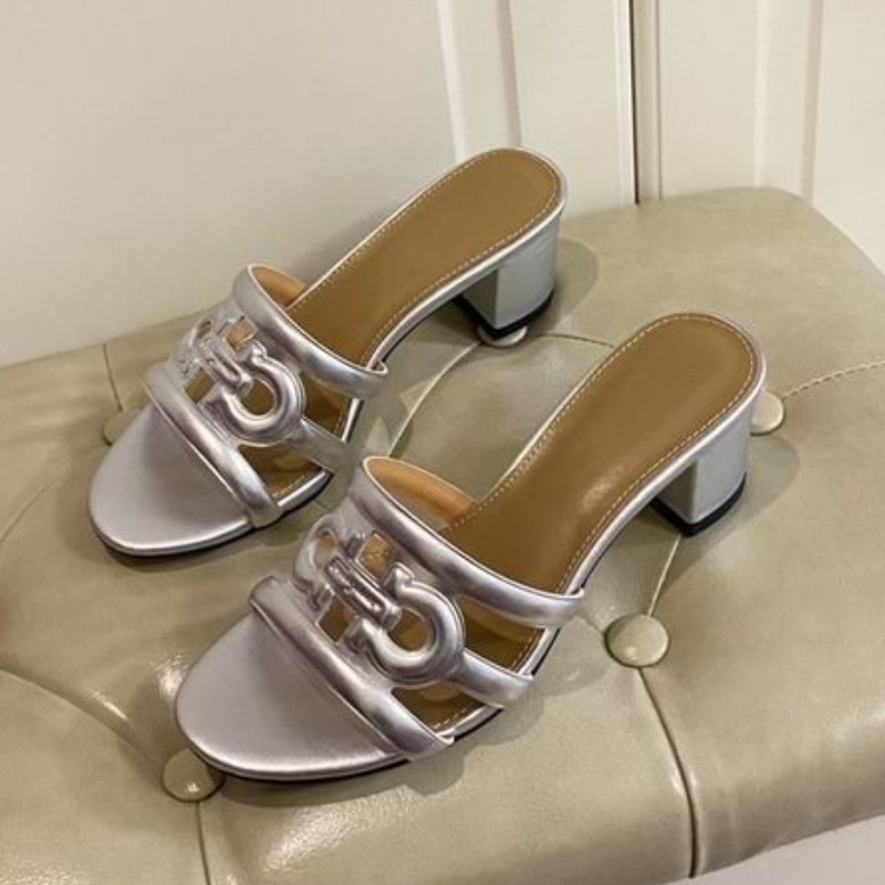 

New Sandals Designer Classic Style High Quality Ladies Shoes Hot Sale Casual Heel Height 5cm