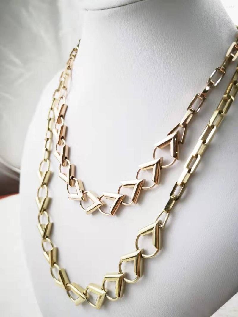 

Chains European And American Classic Brands Luxury Woman Fashion Necklace Stainless Steel
