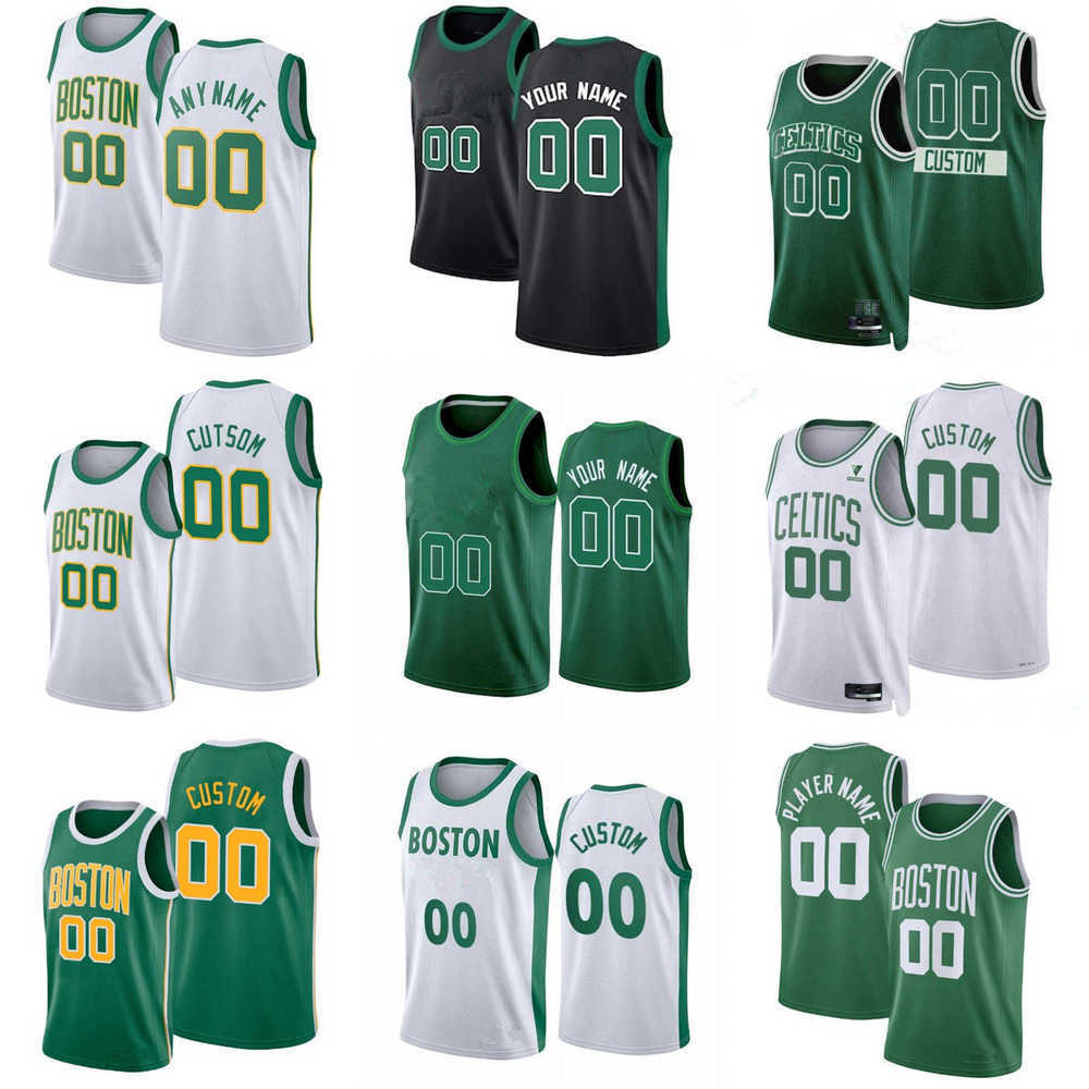 

75th Custom Men Boston''Celtics''Larry 33 Bird Bill 6 Russell Kevin 5 Garnett Paul 34 Pierce Basketball Jerseys, Color