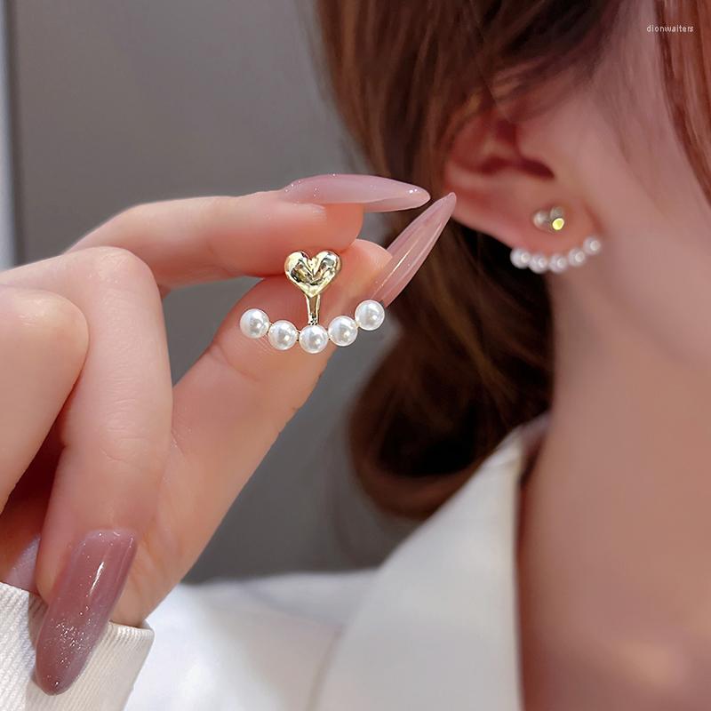 

Stud Earrings Sweet And Small Love Pearl Female 2023 High-end Temperament All-match Gift