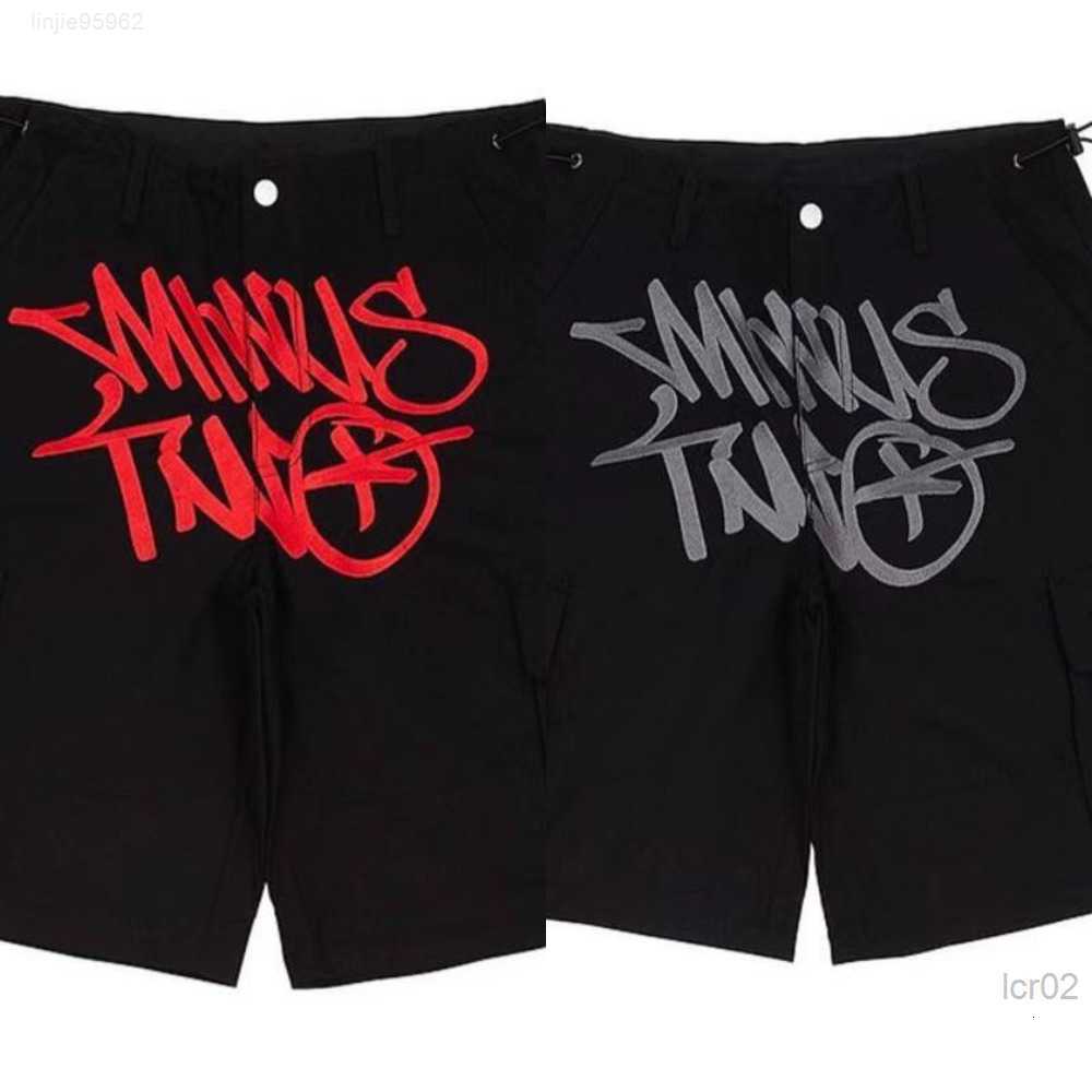 

Men's Pants Minus Two Cargo Harajuku Casual Loose Punk Shorts Trouser Streetwear Y2k Pant Retro Street Overalls
