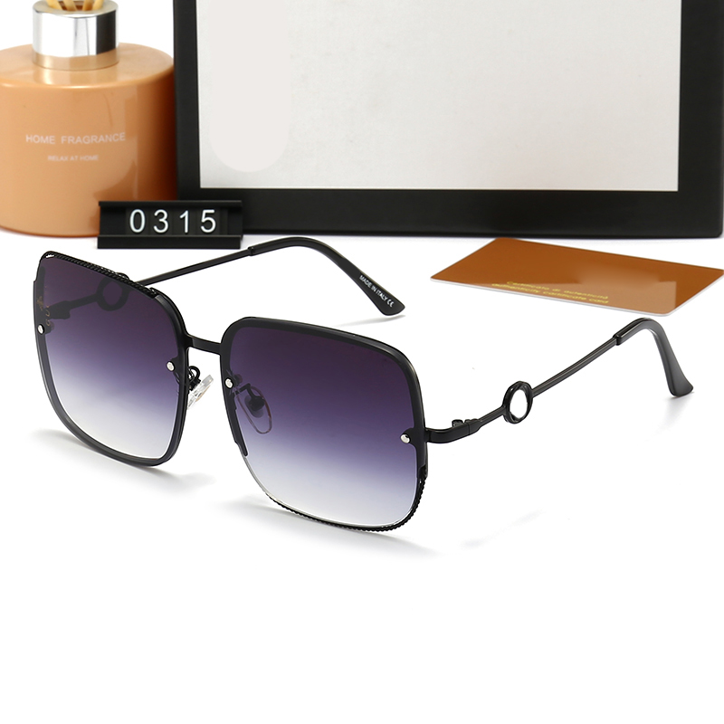 

Hot Designer Sunglasses Luxury Letter Womens Man Beach UV 400 Goggle Fashion Senior Eyewear for Women Metal Eyeglasses Frame Vintage Metal Sun Glasses With Box
