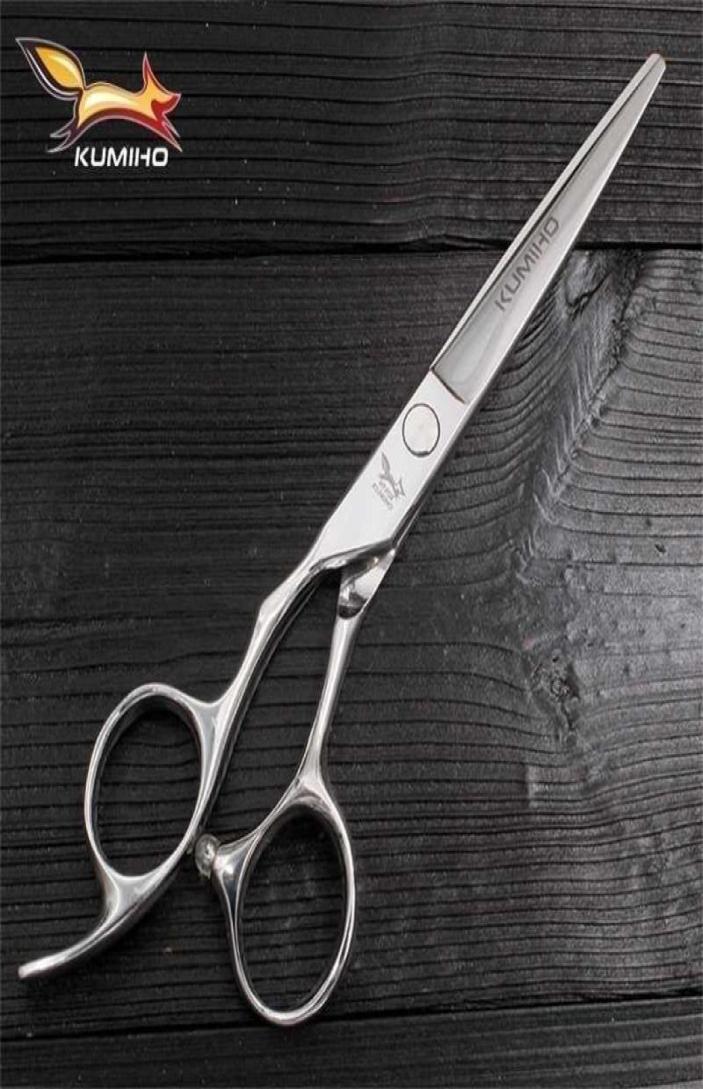 

KUMIHO Japan 440C left handed hair scissors 6 inch cutting professional shear for barber leafty 2201215253907