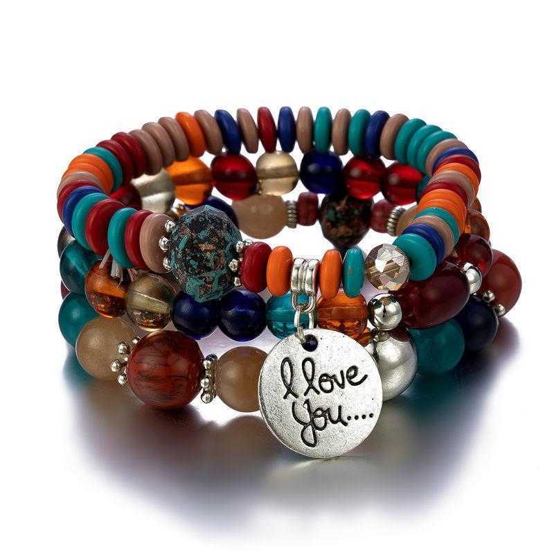

Bohemian Womens Diamond Bracelet Cute Fashion Multilayer