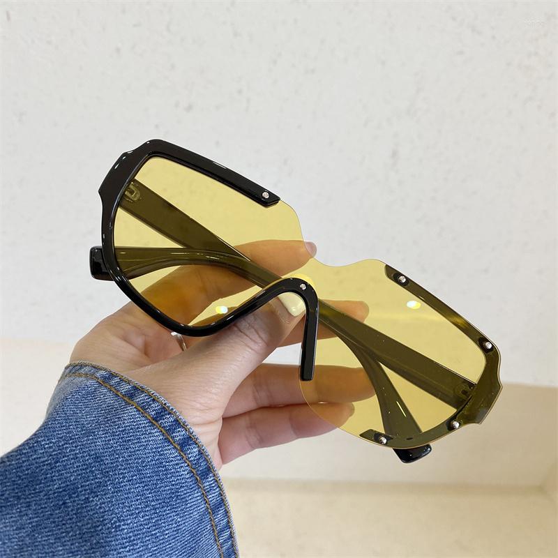 

Sunglasses Classic One Piece Women Eyewear Men's Shades Oculos PC Frame Eyeglasses Male Sun Glasses Female Gafas