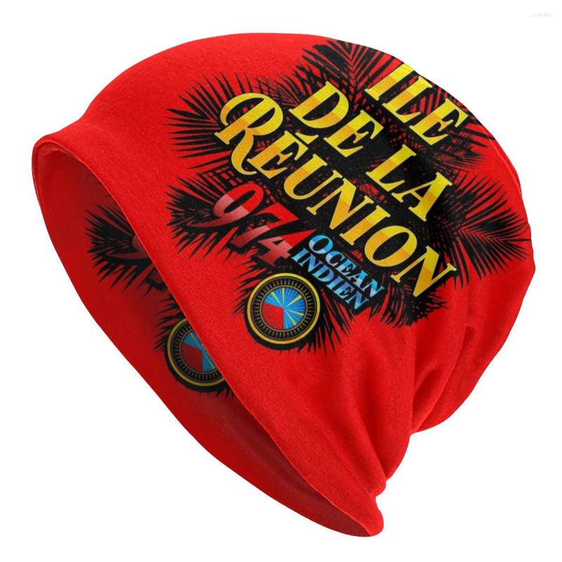 

Berets Bonnet Winter Warm Knitting Hat Reunion Island 974 Cool Skullies Beanies Caps Adult Tropikal Leaves Beanie Hats Outdoor Ski Cap, Beanies hat