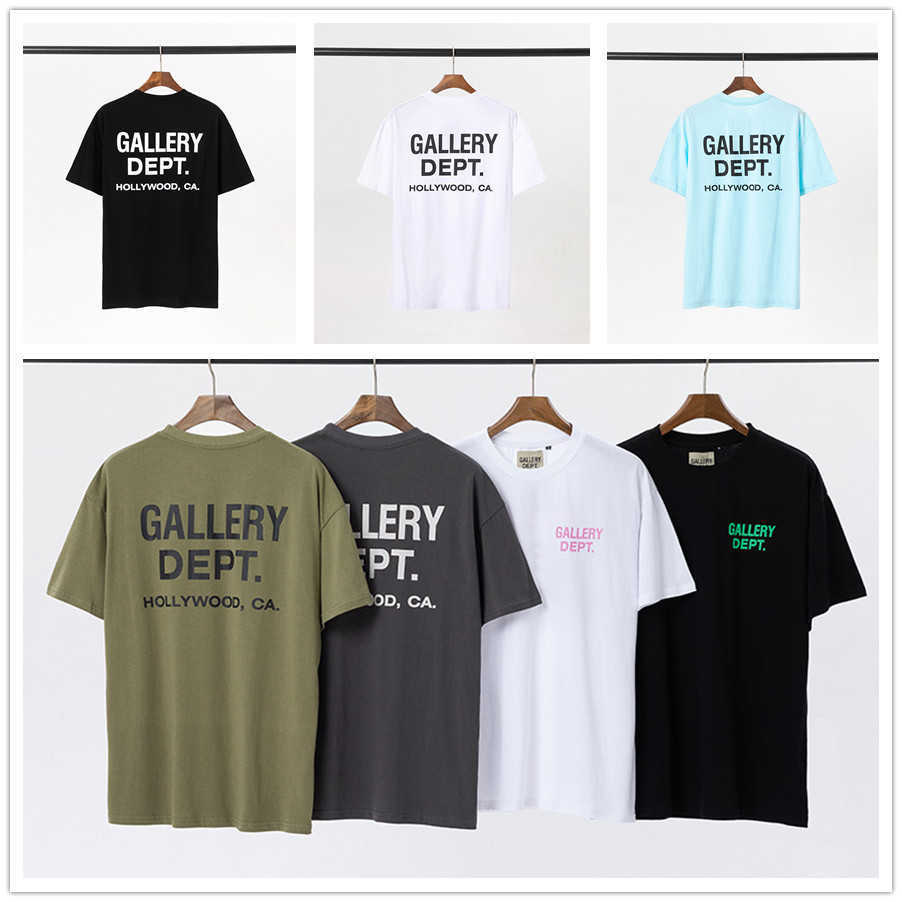 

American fashion Gary letter printed short sleeve T-shirt for men and women high street half sleeve