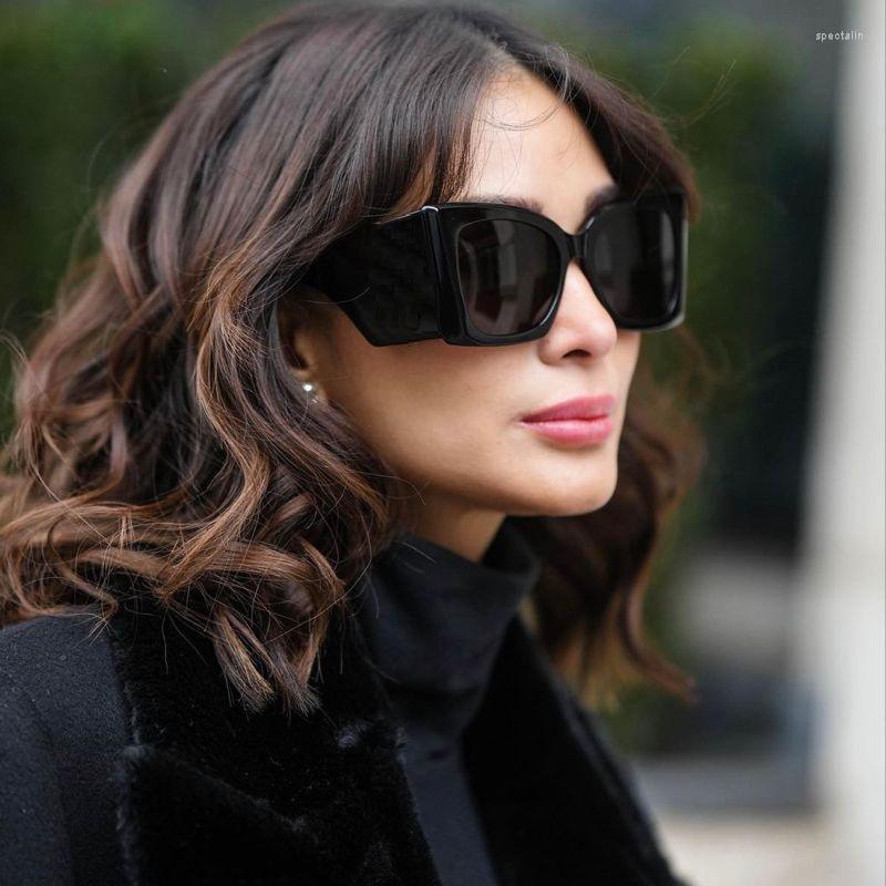 

Sunglasses Ins Square Women Wide Legs Men Travel Shades Male Female UV400 Gafas Oculos Retro Brand Designer Luxury