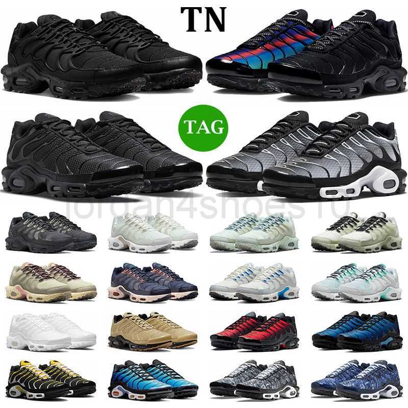 

tn plus 3 terrascape running shoes men women tns 3 Triple Black White Barely Volt Mint Green Wild Prints Gold Bullet mens trainer outdoor sneakers 2.5, #8