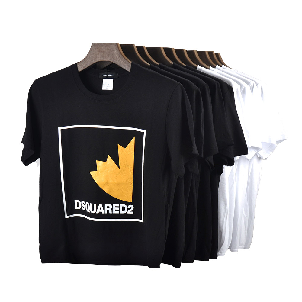 

DSQUARED2 T-shirt 2023 New Leisure Fashion Classic Letter Print Couple Unisex Sweatshirt DSQ ICON Street Fashion Crew Neck Top Quality Cotton Short Sleeve Dsq10, White