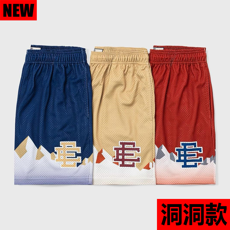

Men's Shorts Eric EE Emmanuel Basic Short men's casual shorts fitness sports pants summer gym workout mesh breakthrough 230509, Red wine