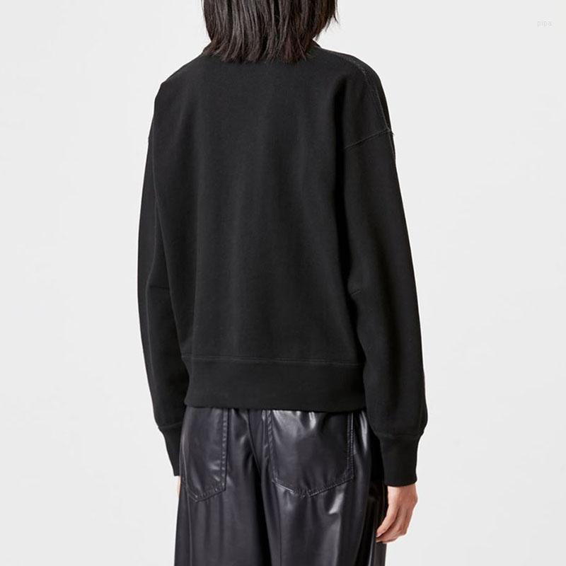 

Women's Hoodies Spring Women Letter Flocking Printing Triangle Neck Sweatshirt Casual Long Sleeve Terry, A3