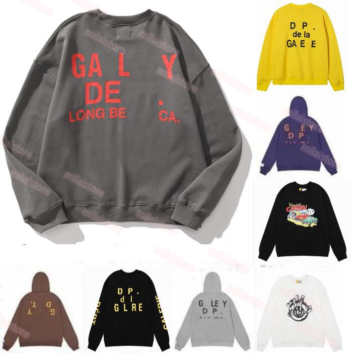 

Designer Fashion Graffiti Yellow Men's Hoodies Sweatshirts Hoodie Designer Galleryes depts Gary Painted Graffiti Used Letters Printed Loose Casual Fashion Women, G111