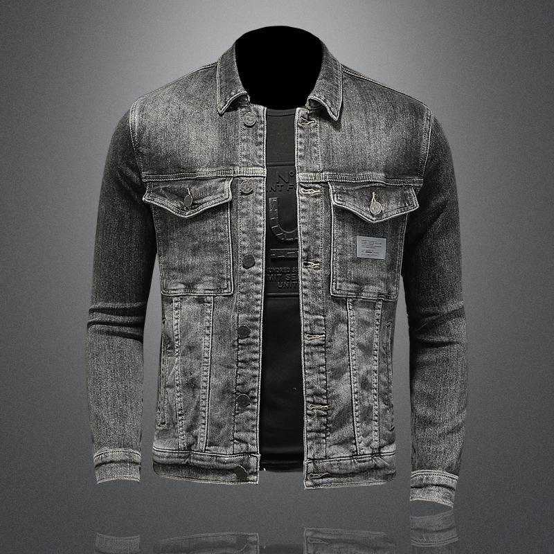 

Men's Jackets Spring Autumn Men Denim Coat Men Street Wear Washed Jean Jackets Male Casual Slim Fit Cowboy Outerwear M-4XL 230509, Gray