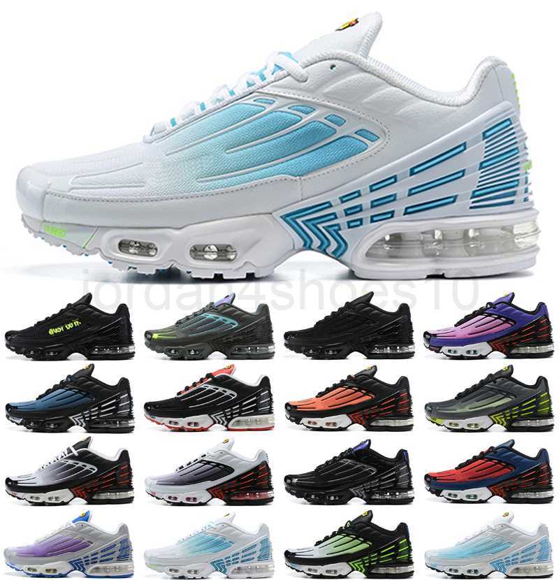 

Tn Plus 3 Outdoor Shoes Men chaussures Triple White Black Iridescent Green OG USA Neon Mens Womens Trainers Sneakers Sports 36-46 2.5, As photo 1