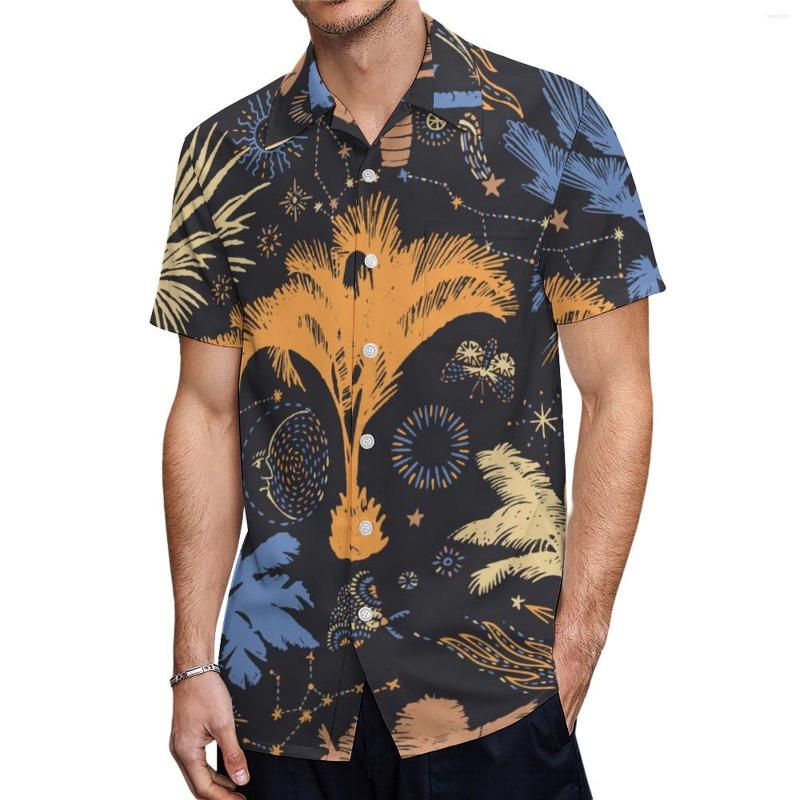 

Men's Casual Shirts Men's T-shirt Gifts For Young Men Short SleeveTurn Down Collar Printed Summer Seaside Street Daily Fashion Stylish, Style