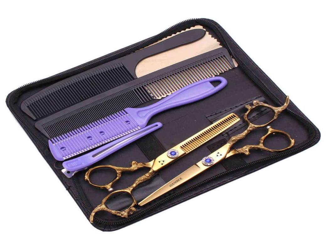 

5560 Professional Barber Scissors 440c Hairdresser Shears of Hair Beauty Salon Set 9003 Ka5143229