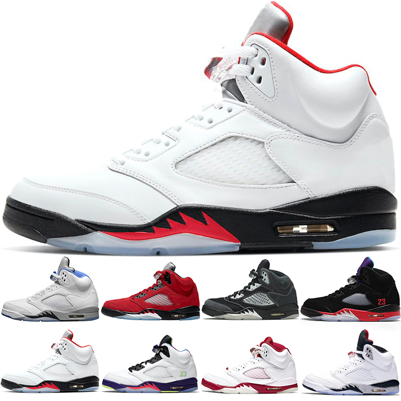 

Discount Basketball Shoes 5s Raging Bull Men des Chaussures 5 Stealth 2.0 Oregon Anthracite Pink Foam Fire Red Sports Sneakers, 10