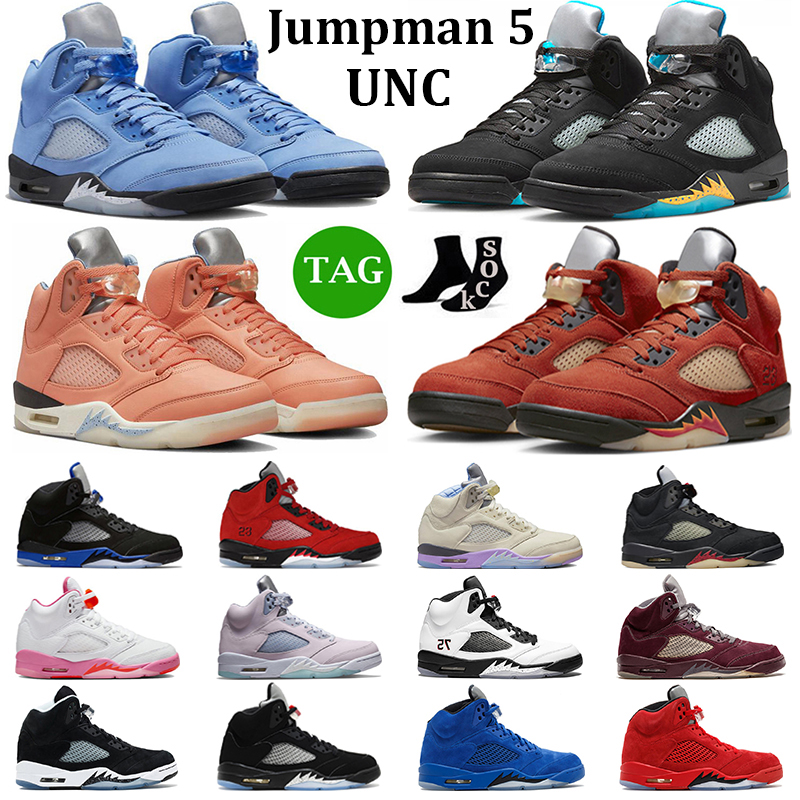 

2023 Jumpman 5 Men Basketball Shoes 5s UNC Aqua Mars For Her Racer Blue Crimson Bliss Raging Red Green Bean Pinksicle Mens Trainers Outdoor Sneakers Sports, 24