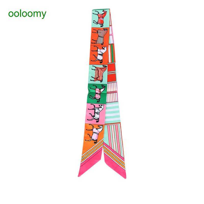 

Hemres Designer Cravat Small Scarves Hair Bands Ribbons Clothing Accessories Long Printing Double-sided Positioning Daily Sales 0TA1