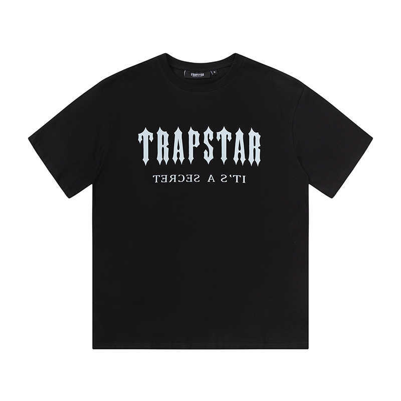 

Designer Fashion Clothing Tshirt Tees Trapstar Paris Limited Gradient Letter Short Sleeve Tshirt Street Loose Cotton Casual Round Neck Top Summer Luxury Casual Str, Black
