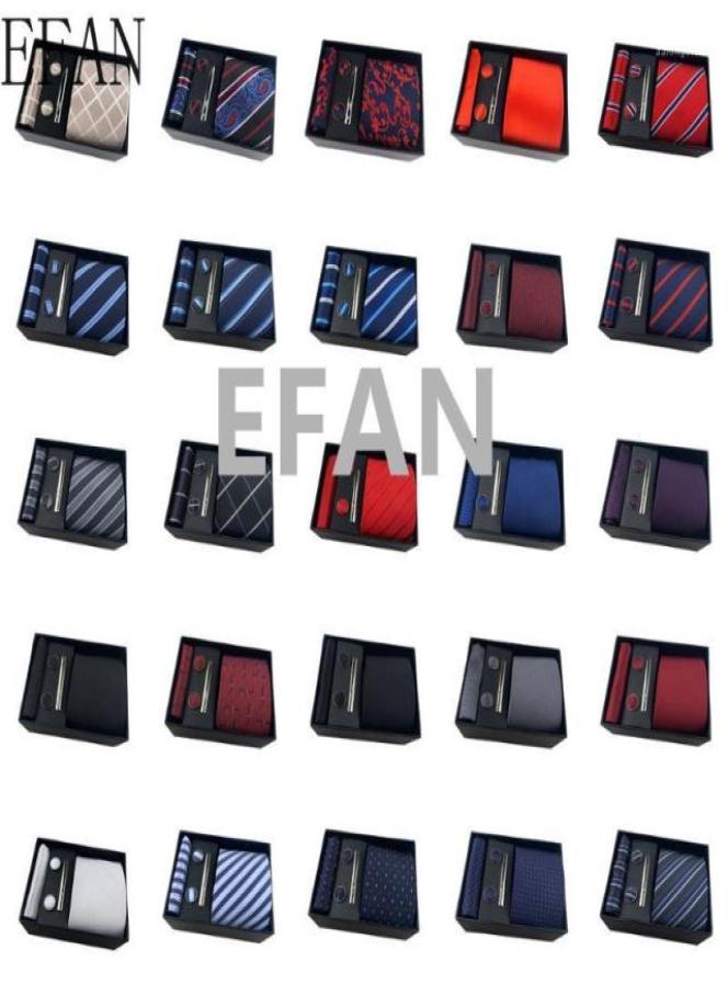 

Neck Ties Gift Box Packing Men Paisley Necktie Pocket Square Wedding Mens Silk Tie Set Cufflinks Handkerchief16284598