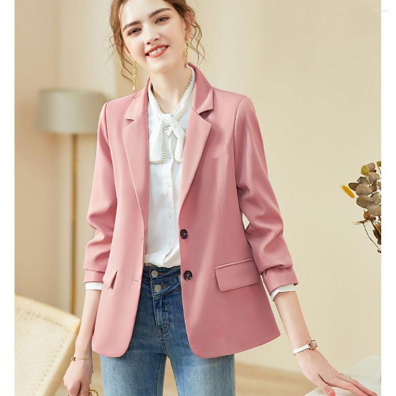 

Women' Suits 2023 Spring Autumn Blazers Women' Korean Design Sense Suit Jacket Office Lady Slim Blazer Temperament Coats Tops, Black