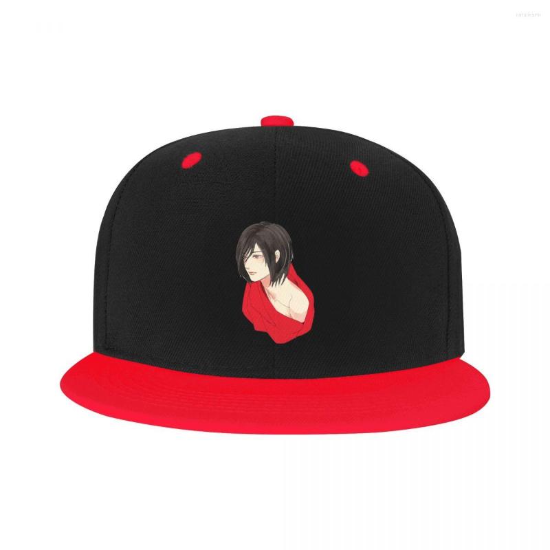 

Ball Caps Personalized Ackerman Attack On Titan Baseball Cap Flat Outdoor Snapback Men Women's Adjustable Anime Manga Hip Hop Hats, White