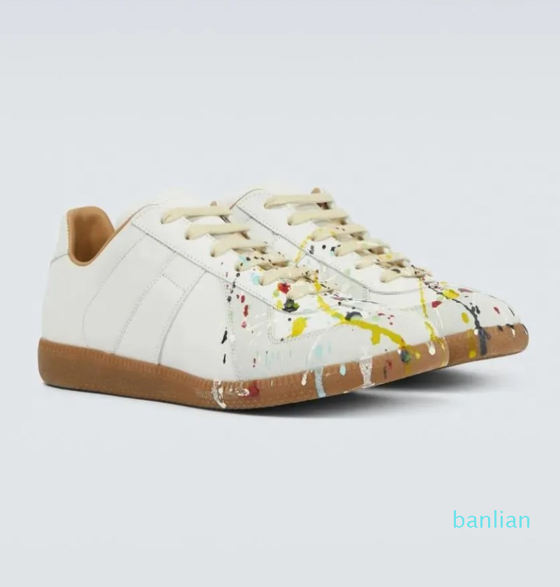 

Men Sneakers Shoes Suede Leather Trainers Rubber Sole Sports Runner Stitching Low-top Outdoor Casual Walking EU38-46