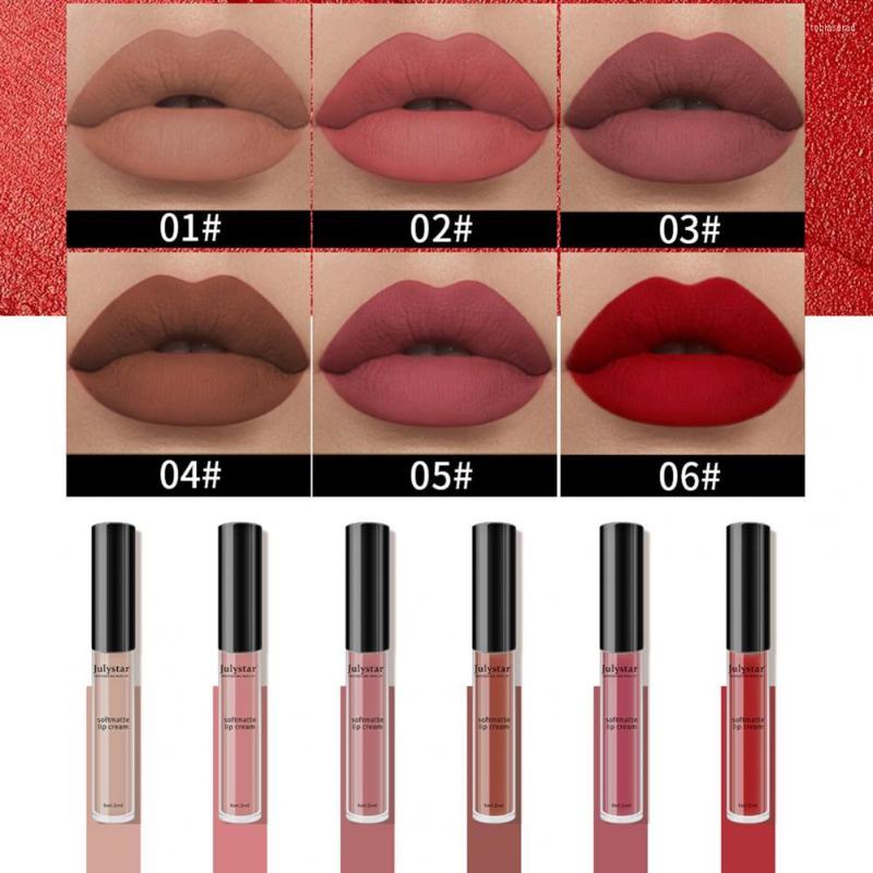

Lip Gloss 6Pcs/Set Fashion Beauty Lacquer Lipstick Elegant Party Cosmetics
