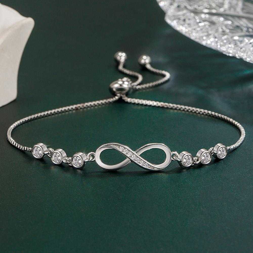 

Selling Infinite Love Loop Bracelet Female Personality Vera Micro Inlaid Zircon