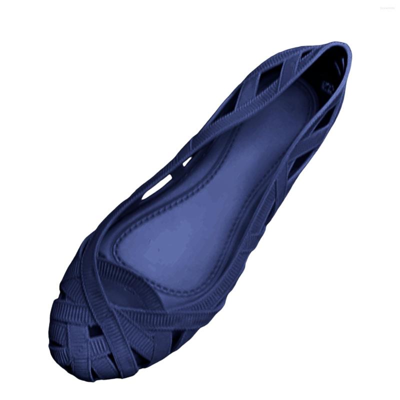 

Sandals Fashion Hollow Out Women Breathable Summer Home Shallow Pointed Leisure Beach Saltwater Size 6, Blue