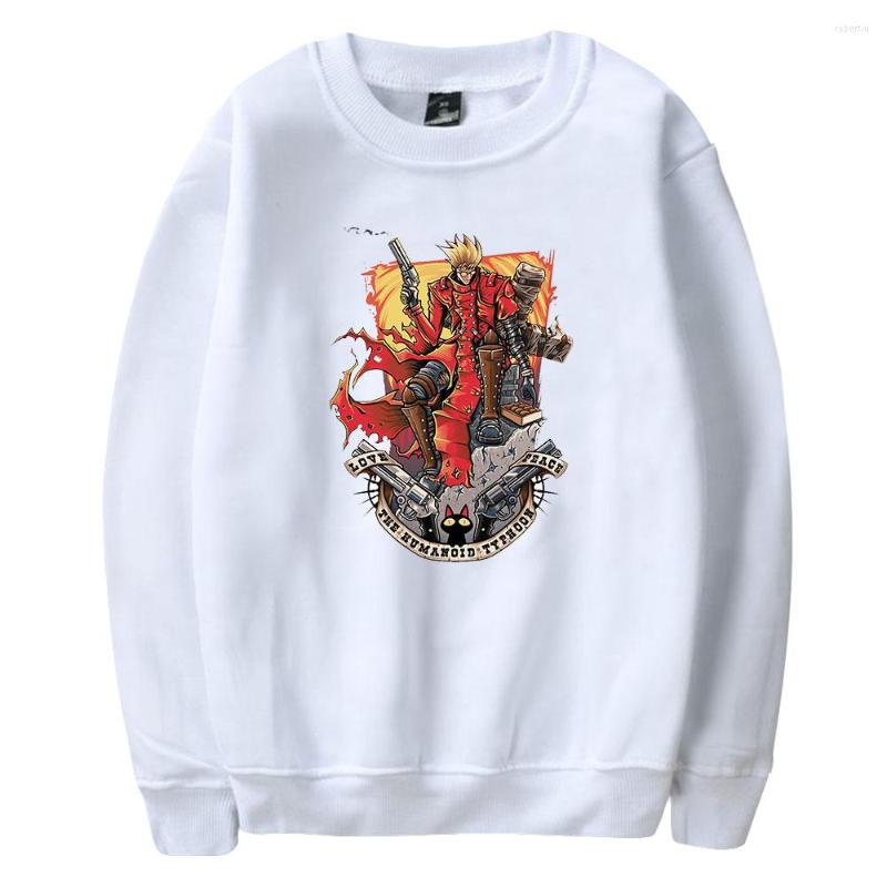 

Men's Hoodies 2023 Trigun Stampede Anime Japan Manga Crewneck Long Sleeve Women Men Sweatshirt Harajuku Streetwear Unisex Clothes, Gray