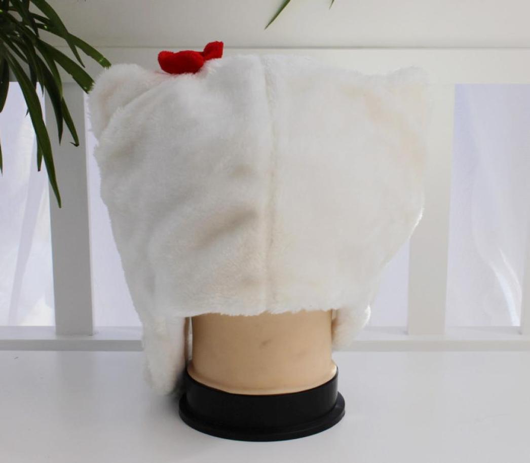 

500pcs New Fashion Women Winter Hat Ladies Cute Animal Ear Muffs Female Knitted Hat 6401338, Red