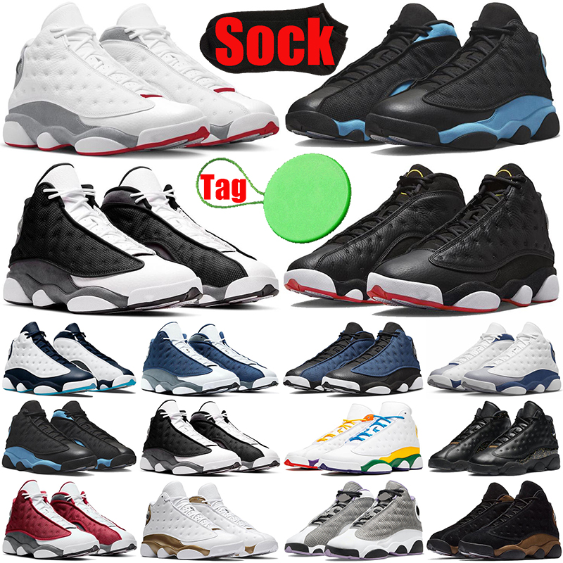 

Black Flint 13 13s mens basketball shoes Wolf Grey Playoffs University French Brave Blue Red Flint Obsidian Playground men trainers sneakers breathable, #4 french blue