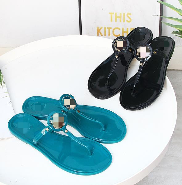 

Wholesale Flip Flops Summer New Women's Fashion Flat Beach Slides Jelly Sandals, 11