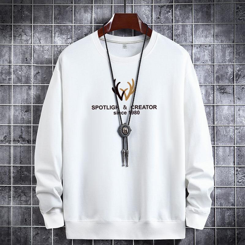 

Men' Hoodies & Sweatshirts 2023 Spring Men Casual Minimalist Man O-Neck Harajuku Graphic Print Plus Size Basic Pullover Hoody Male 9012, Black