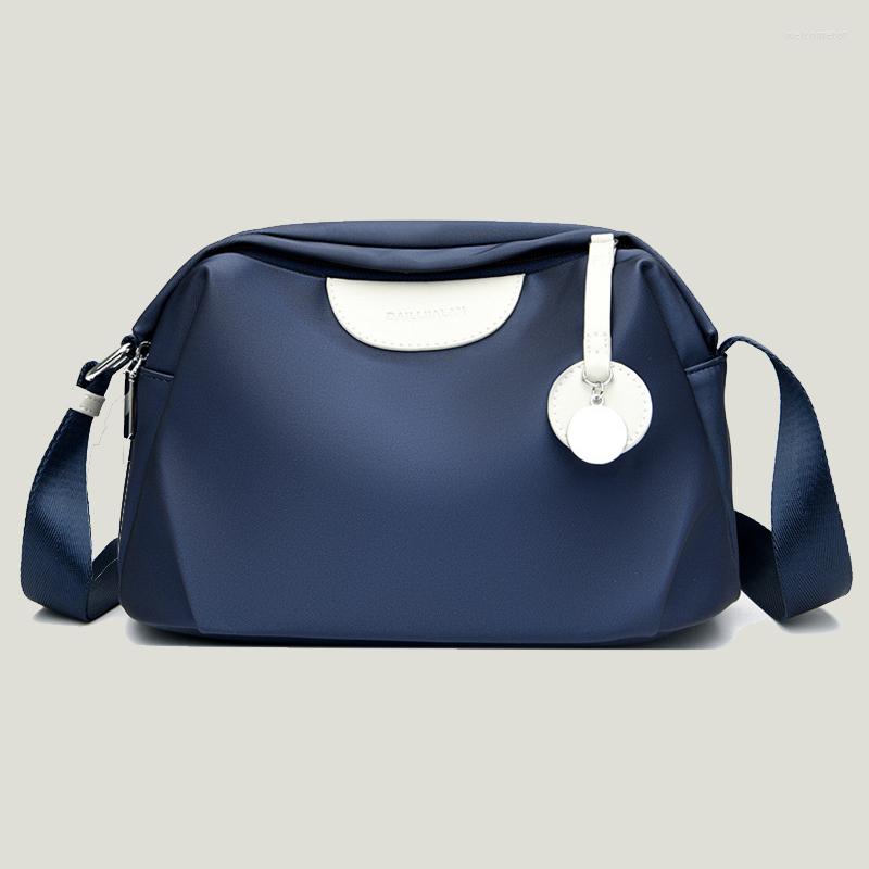 

Evening Bags Women's One Shoulder Crossbody Bag Oxford Cloth Korean Versatile Solid Commuter Lightweight, Blue (small)