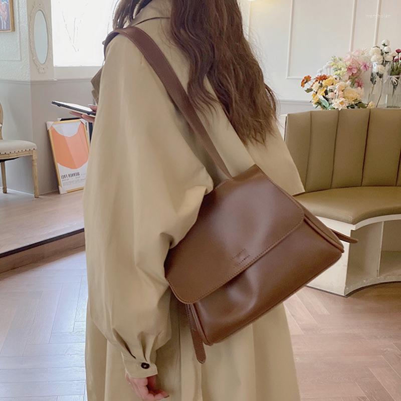 

Evening Bags Large Capacity Big Handbags Women Tote INS Fashion PU Leather Shoulder Bag Black/Coffee Brand Designer Female Zipper Bolsa