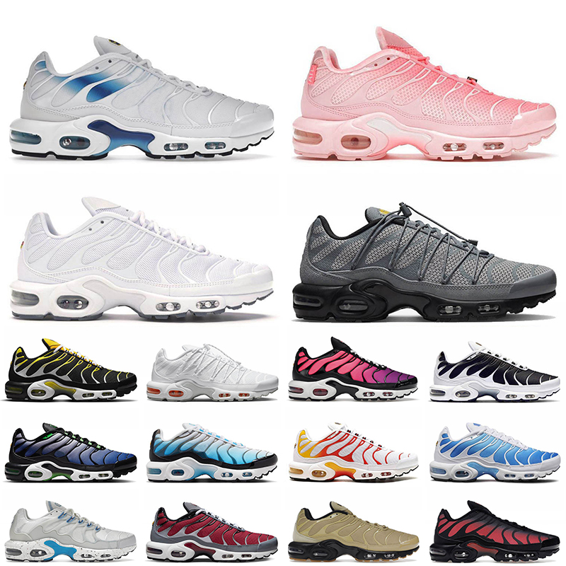 

2023 Women Men Running Shoes Terrascape Tn Plus Tns Utility Berlin Triple Black Unity Atlanta Blue Red Green outdoor sports womens mens Sneakers Biggest Size 12, C30 40-46 clean white